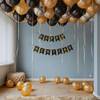 Golden Midnight New Year Balloon Decor