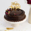 Golden Midnight New Year Chocolate Cake