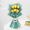 Gift Golden Sunshine Rose Bouquet For Dad