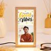 Shop Good Vibes Personalized Wooden LED Photo Frame For Him