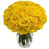 Graceful 24 Yellow Roses Valentine's Day Bouquet