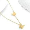 Gift Graceful Gold Butterfly Pendant Necklace