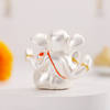 Buy Graceful Silver Gold Lord Ganesha Murti