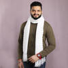Gift Hand Knitted Woolen Muffler - White