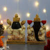 Buy Hand Painted Lakshmi And Ganesha Idols