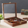 Gift Handcrafted Wooden Spices Container with Spoon