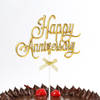Happy Anniversary Gold Topper Online