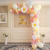 Happy Half Birthday Daisy Balloon Arch