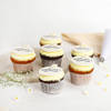 Gift Happy Mother's Day Choco Vanilla Cupcakes (6 pc)