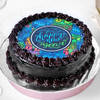 Gift Happy New Year Chocolate Cake