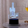 Gift Happy New Year LED Lamp - Black Base