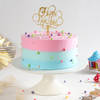 Gift Happy New Year Pink and Blue Cake