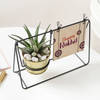 Shop Happy Rakhi Swinging Metal Planter