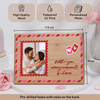 Gift Heartfelt Haven Personalized Wooden Couples Photo Frame