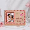 Heartfelt Haven Personalized Wooden Couples Photo Frame