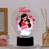 Gift Heartfelt Mother's Day Black Base LED Lamp