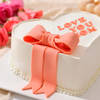 Shop Heartfelt Mother's Day Bow Cake ( Half Kg)