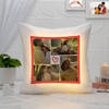 Heartfelt Personalized Led Satin Cushion