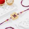 Gift Heartfelt Swastik Rakhi Hamper