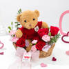 Gift Heartfelt Teddy and Rose Ensemble