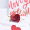 Buy Heartfelt Valentine's Red Vase And Rose