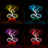 Shop Hearts And Balloons Personalized LED Lamp