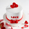 Gift Hearts and Love Cake For Couple (1 Kg)