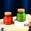 Gift Holiday Cheer Votive Christmas Candles - Set Of 2