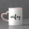 Gift Hubby & Wifey Heart Handle Mug Set