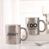 Gift I Do Personalized Metallic Couple Mugs - Set Of 2