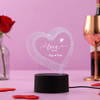 Gift I Love You Personalized Multicolour LED Lamp