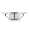 Gift Jaipan Tri-Ply Kadai with SS Lid , 22, 1.1 Ltr