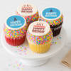 Jumbo Birthday Cupcakes