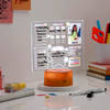 Gift Kids Personalized Planner Brown Base LED Lamp