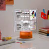 Gift Kids Personalized Planner Brown Base LED Lamp