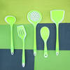 Shop Kitchen Utensil Set - Translucent Silicone - Green - Set Of 5