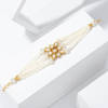 Kundan And Pearls Bracelet Rakhi