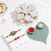 Kundan Lotus Rakhi Hamper