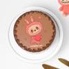 Buy Labubu Love Chocolate Photo Cake - Pink - Half kg