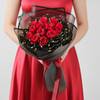 LED Light Bouquet with 12 Red Roses for Valentine's Day