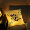 Buy Let's Get Lit LED Satin Cushion