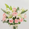Buy Lily And Rose Vase Arrangement