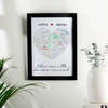 Long Distance Lovers Personalized Acrylic Frame