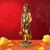 Buy Lord Hanuman Statue in Standing Posture (Gold Finish)