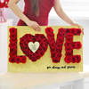Buy LOVE Letter 60 Red Roses Arrangement For Valentine's Day Gift