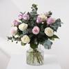 Love Whispers - bouquet with white, lilac and pink roses