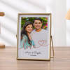 Gift Lovely Memories Personalized Golden Photo Frame For Couples