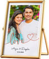 Buy Lovely Memories Personalized Golden Photo Frame For Couples