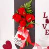 Gift Lovely Roses Valentines Day Arrangement