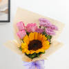 Shop Lovely Sunflower And Rose Bouquet